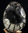 Huge, Septarian Dragon Egg Geode - Crystal Filled #37368-1